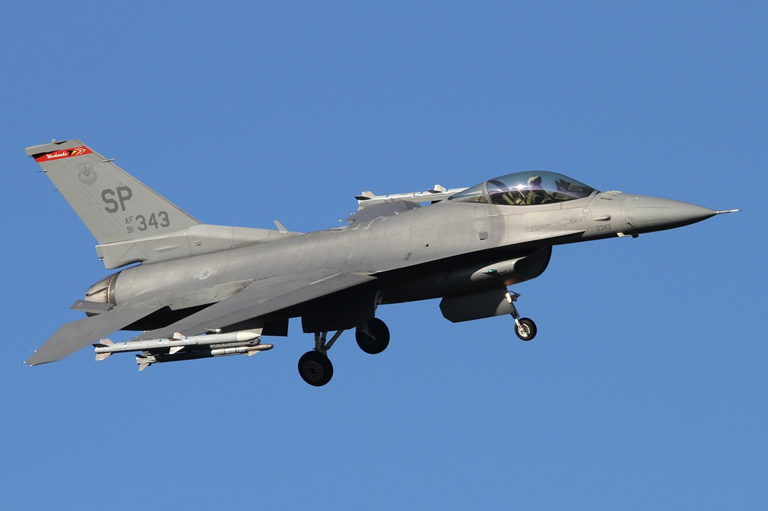 United States - US Air Force (USAF) Lockheed Martin F-16CJ Fighting Falcon 91-0343