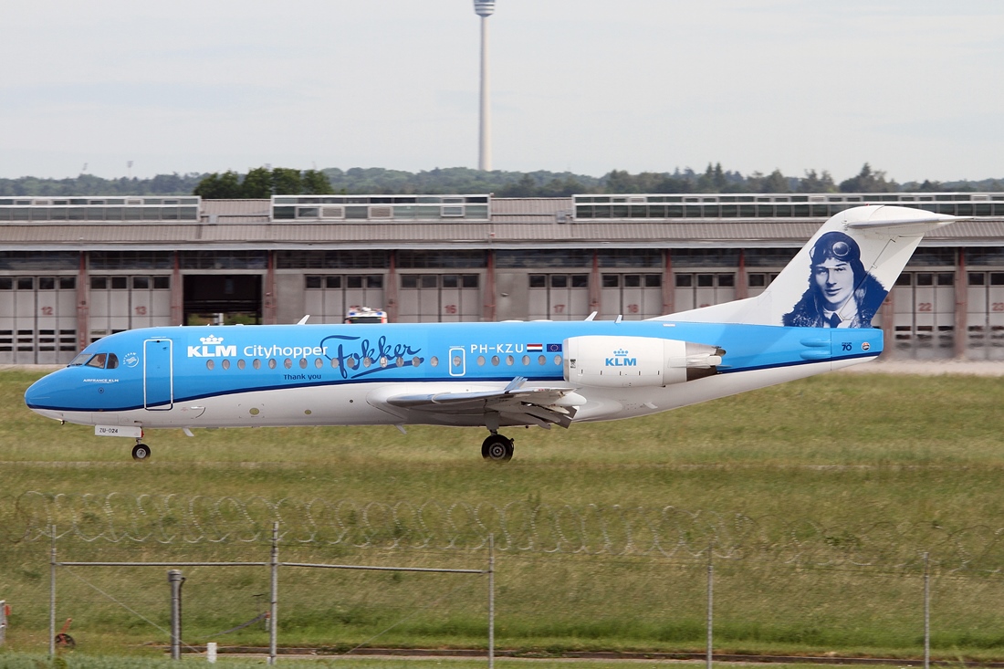 KLM Cityhopper  Fokker 70 PH-KZU