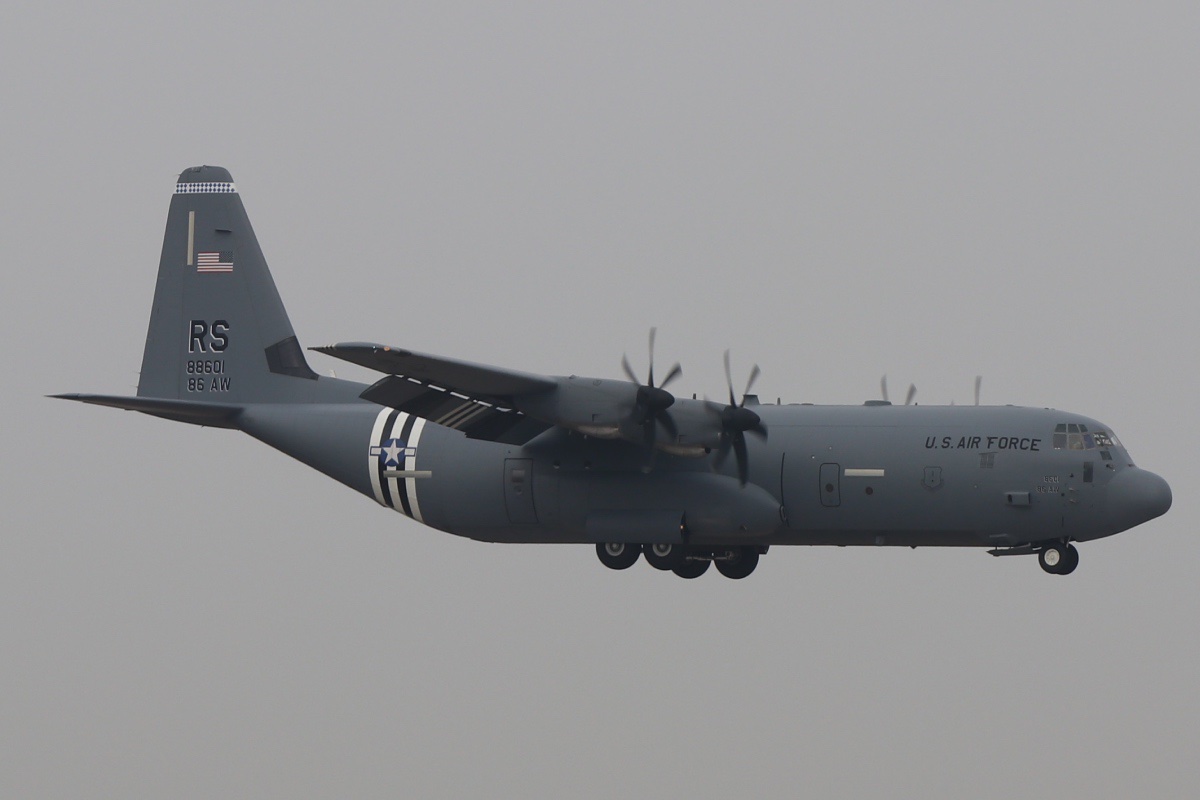 08-8601 | USAF United States Air Force | Lockheed Martin C-130J-30 Hercules | wieder zurück am STR