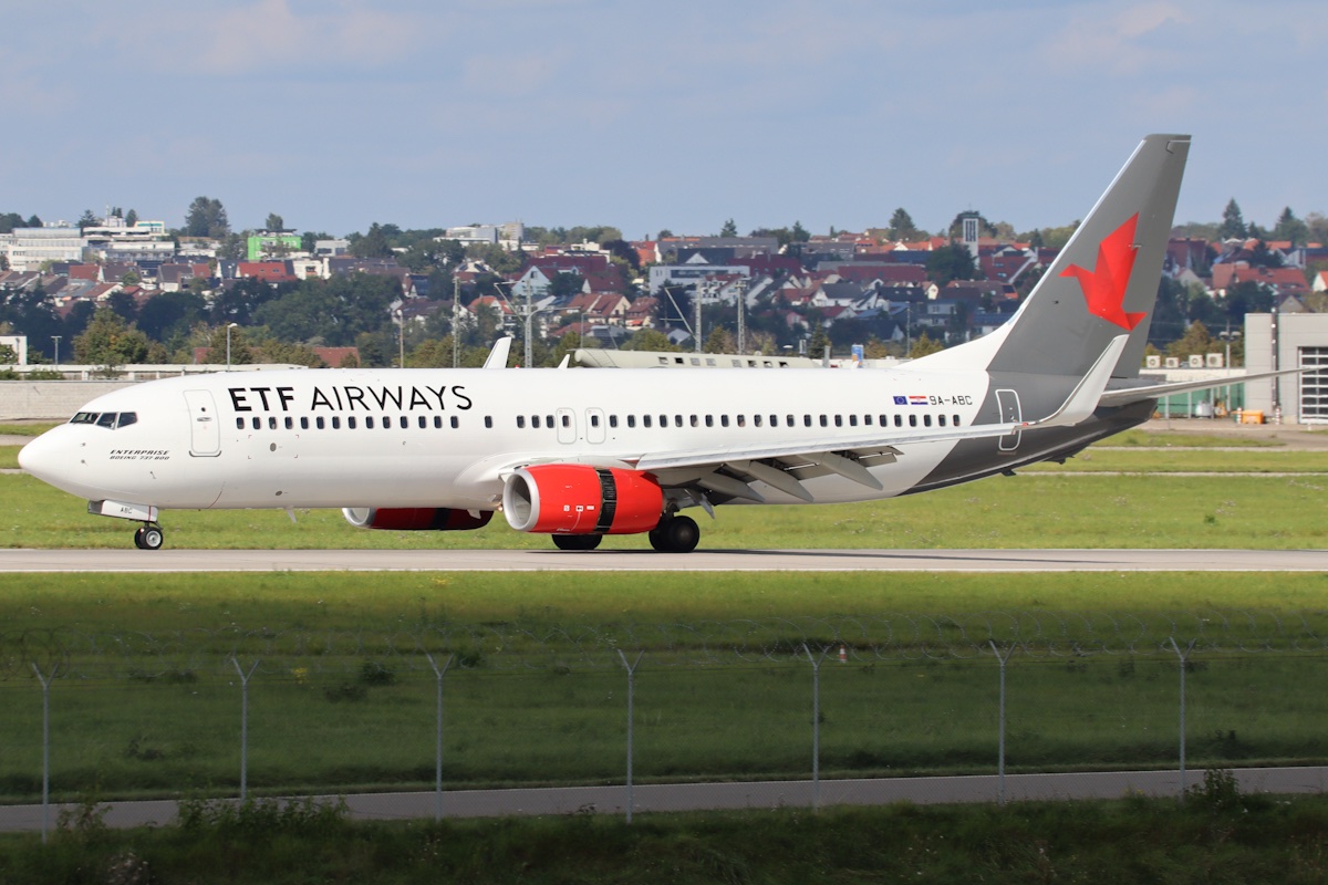 Boeing 737-8K5 9A-ABC ETF Airways