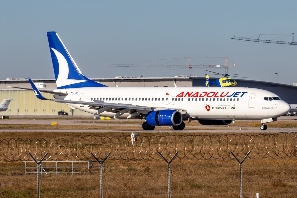 AnadoluJet / TC-JFL / Boeing 737-8F2