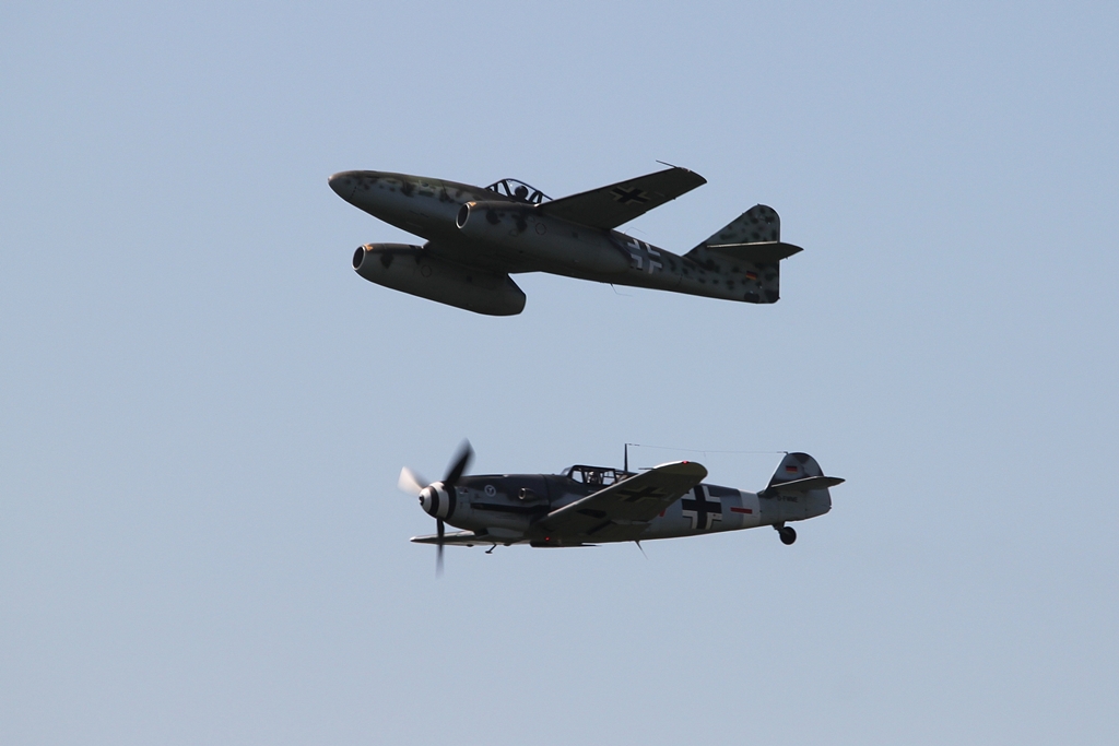 Messerschmitt Bf-109G-4 <br />D-FWME &amp; Messerschmitt Me262 A-1c D-IMTT
