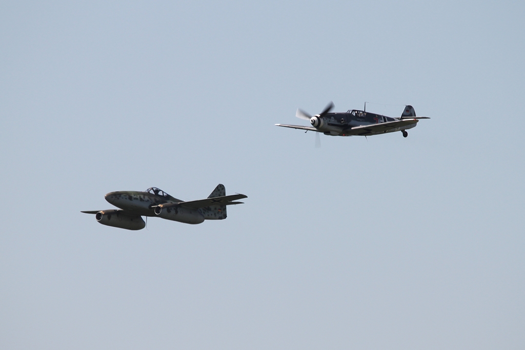 Messerschmitt Bf-109G-4 <br />D-FWME &amp; Messerschmitt Me262 A-1c D-IMTT