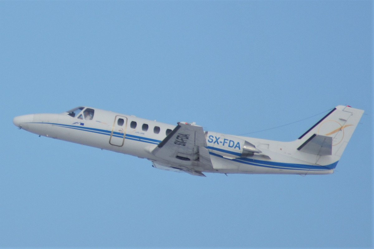 SX-FDA.     Cessna 550 Citation II.     Life Line Aviation