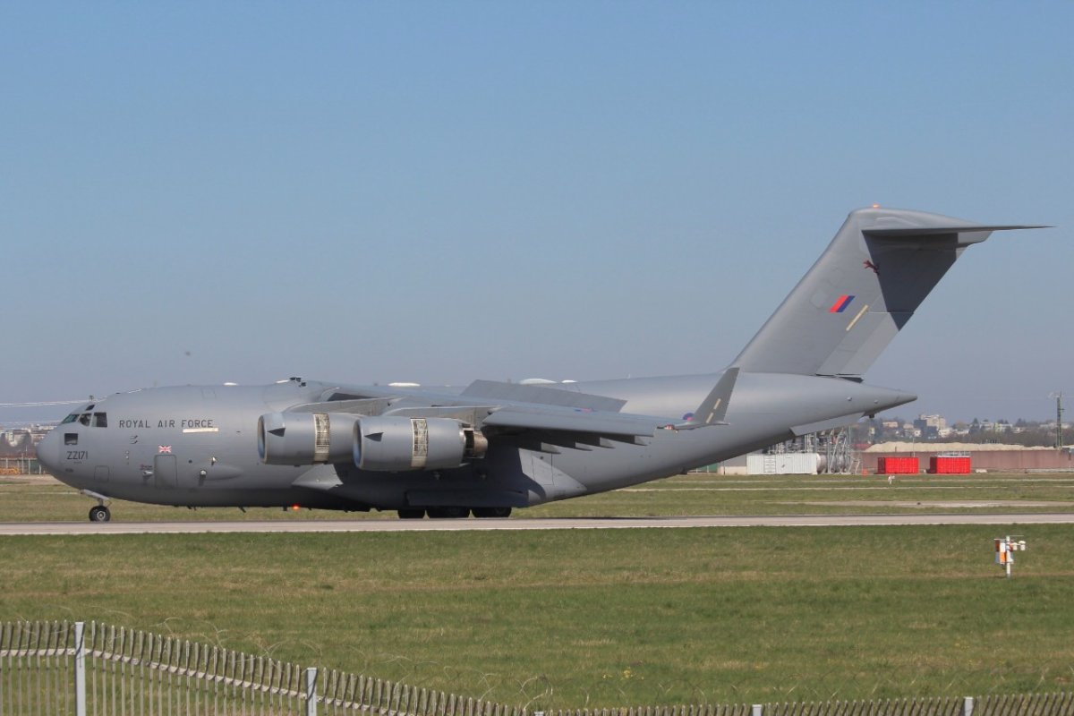 ZZ171          C-17A            99 Sqn/Royal Air Force
